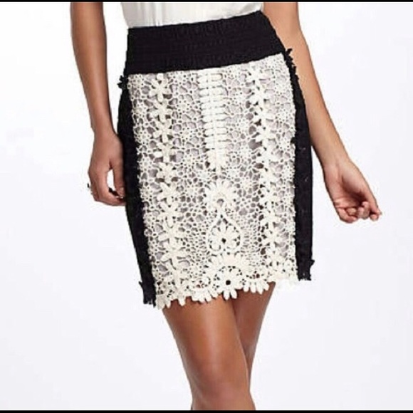 Anthropologie Dresses & Skirts - Anthropologie Leifnotes Patchwork Lace Skirt